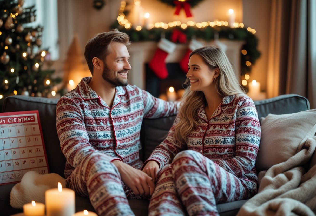 Saadan skaber du den perfekte julehygge med matchende pyjamas og adventskalender til ham